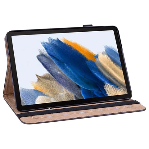 For Samsung Galaxy Tab A11+ / A9+ Case PU Leather Line Imprinted Tablet Cover with Card Slots