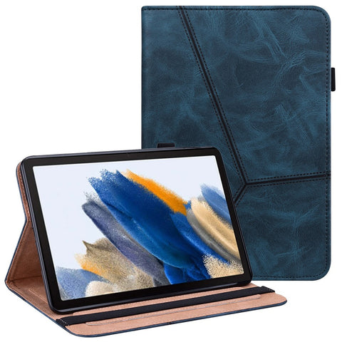 For Samsung Galaxy Tab A11+ / A9+ Case PU Leather Line Imprinted Tablet Cover with Card Slots
