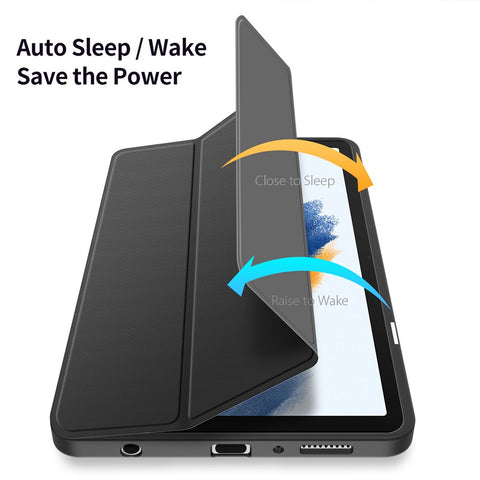 DUX DUCIS TOBY Series For Samsung Galaxy Tab A9 Case Tri-fold Stand PU Leather Tablet Cover