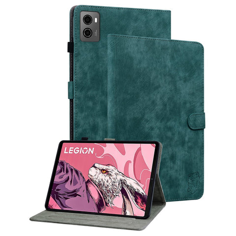For Lenovo Legion Y700 (2023) / Tab Gen 2 Cover Imprinted Stand PU Leather Card Holder Tablet Case