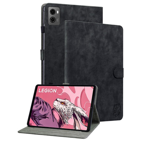 For Lenovo Legion Y700 (2023) / Tab Gen 2 Cover Imprinted Stand PU Leather Card Holder Tablet Case