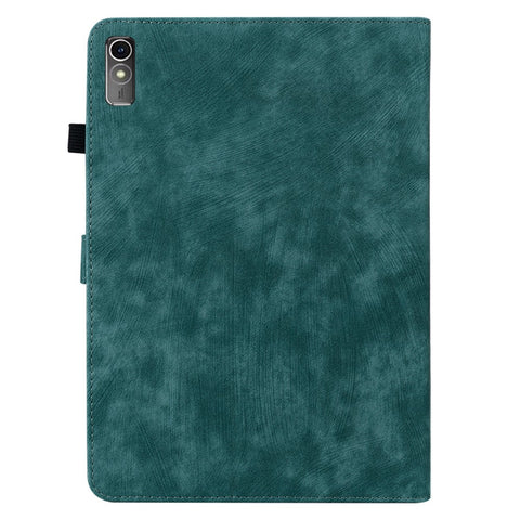 For Lenovo Tab M10 5G Anti-drop Case Imprinted PU Leather Card Holder Tablet Cover