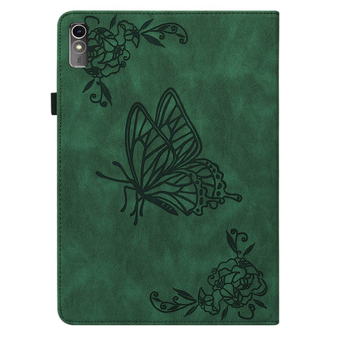 For Lenovo Tab M10 5G PU Leather Case Stand Card Holder Imprinted Tablet Cover