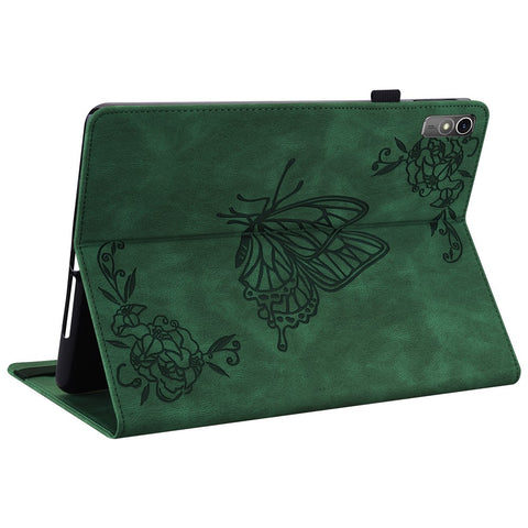 For Lenovo Tab M10 5G PU Leather Case Stand Card Holder Imprinted Tablet Cover