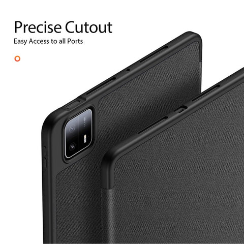 DUX DUCIS Domo Series for Xiaomi Pad 6 Max 14 Leather Business Cover Tri-fold Stand Smart Tablet Case