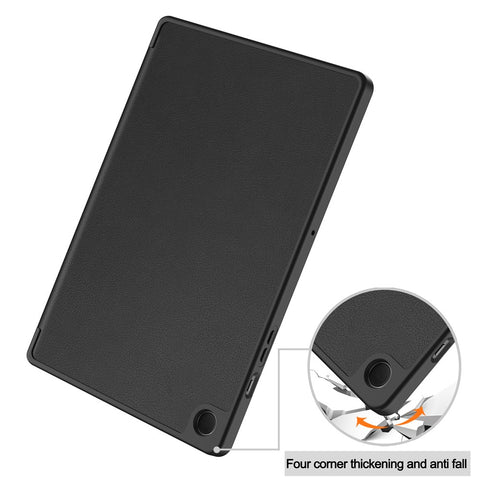For Samsung Galaxy Tab A9+ Case Tri-fold Stand Leather Tablet Cover with Pen Slot