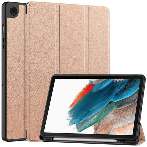 For Samsung Galaxy Tab A9+ Case Tri-fold Stand Leather Tablet Cover with Pen Slot