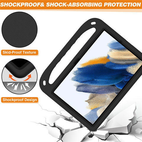 For Samsung Galaxy Tab A11+ / A9+ Shockproof EVA Tablet Case Protective Cover with Handle and Kickstand