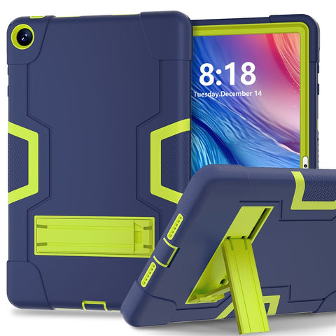 For Huawei MatePad SE 10.4-inch Robot Style Case Silicone + PC Color Contrast Kickstand Tablet Cover