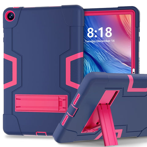 For Huawei MatePad SE 10.4-inch Robot Style Case Silicone + PC Color Contrast Kickstand Tablet Cover