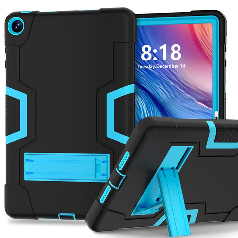 For Huawei MatePad SE 10.4-inch Robot Style Case Silicone + PC Color Contrast Kickstand Tablet Cover