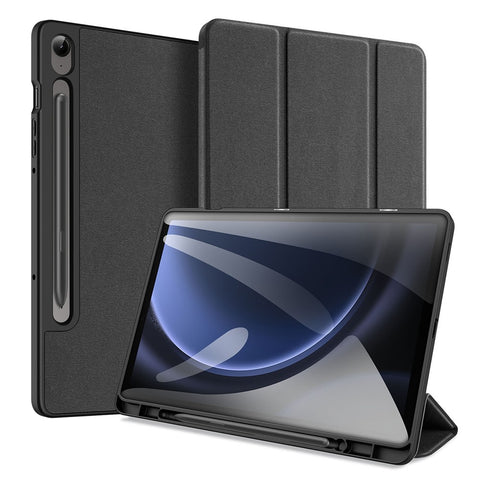 DUX DUCIS Domo Series for Samsung Galaxy Tab S10 Lite / S10 FE / Tab S9 FE Case Tri-Fold Stand Leather Smart Folio Tablet Case