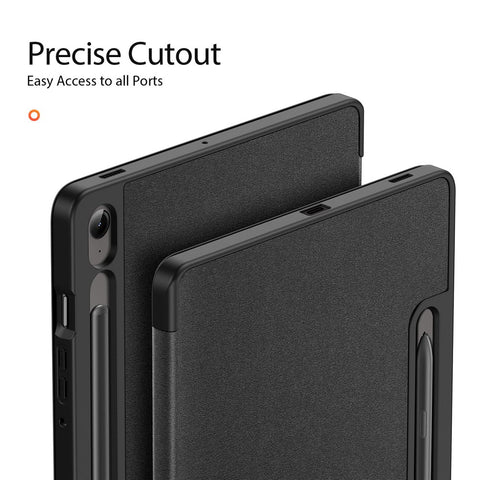 DUX DUCIS Domo Series for Samsung Galaxy Tab S10 Lite / S10 FE / Tab S9 FE Case Tri-Fold Stand Leather Smart Folio Tablet Case
