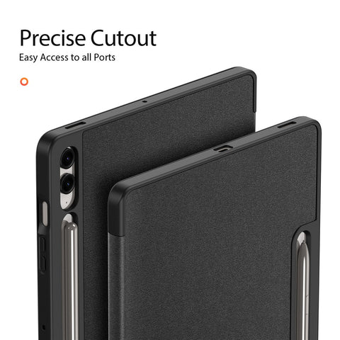DUX DUCIS Domo Series for Samsung Galaxy Tab S9 FE+ Tri-fold Stand Case Leather Business Smart Tablet Cover