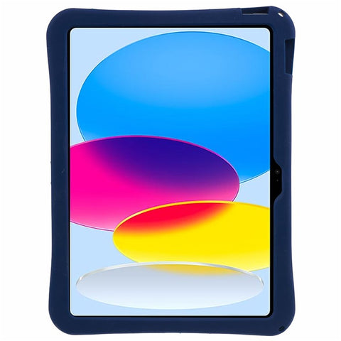 For iPad (2025) / 10.9 (2022) Kickstand Case Astronaut Design Silicone Tablet Protector with Strap
