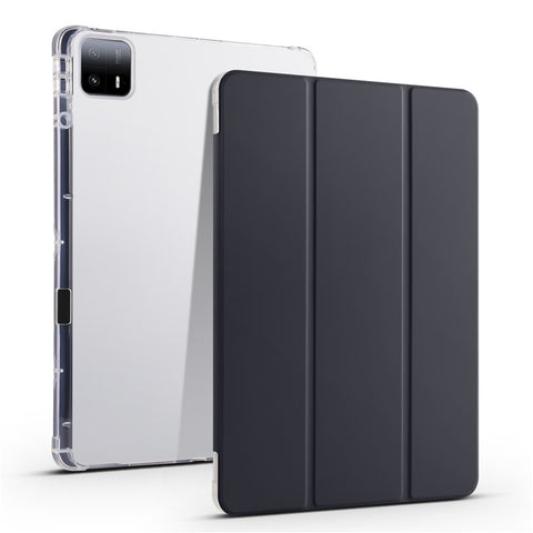 For Xiaomi Pad 6 Max 14 Case Tri-fold Stand Clear Back Tablet Cover with Pen Slot