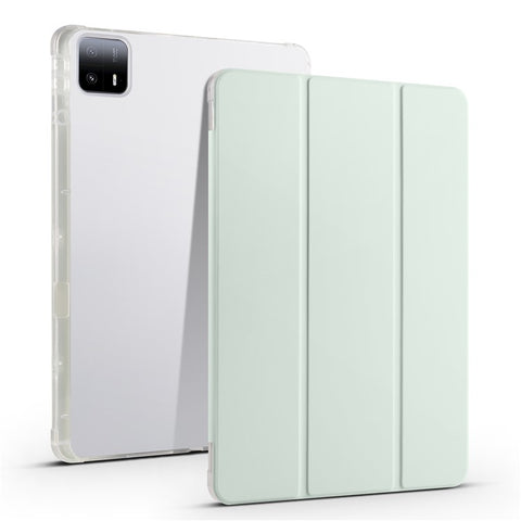 For Xiaomi Pad 6 Max 14 Case Tri-fold Stand Clear Back Tablet Cover with Pen Slot