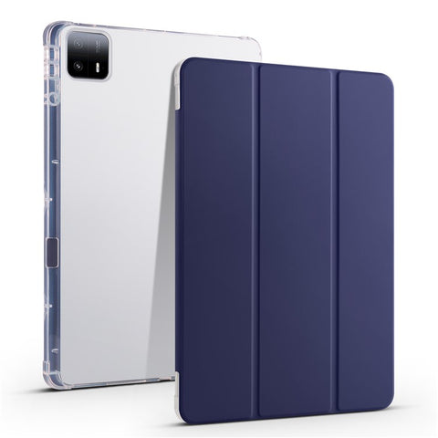 For Xiaomi Pad 6 Max 14 Case Tri-fold Stand Clear Back Tablet Cover with Pen Slot