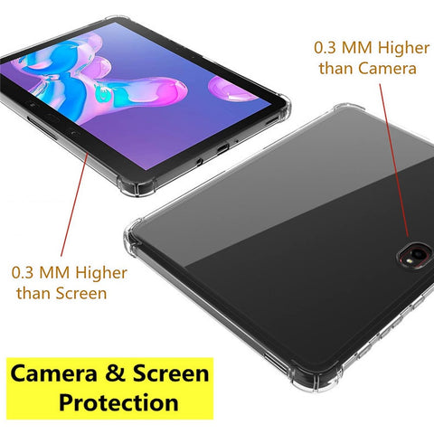 For Samsung Galaxy Tab Active5 Pro / Active4 Pro / Active Pro Clear Tablet Case Reinforced Corners TPU Cover