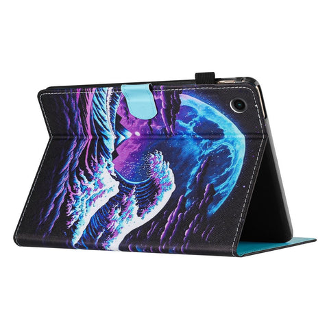 For Samsung Galaxy Tab A9+ Case Pattern Printing Stitching Leather Tablet Cover