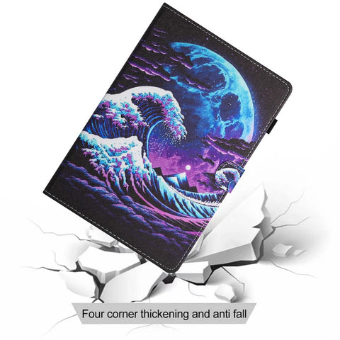 For Samsung Galaxy Tab A9+ Case Pattern Printing Stitching Leather Tablet Cover
