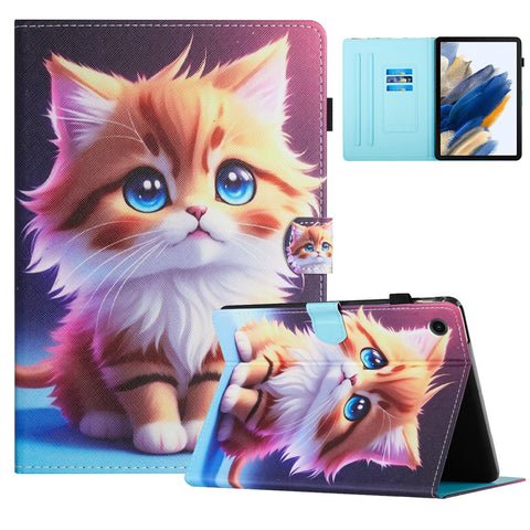 For Samsung Galaxy Tab A9+ Case Pattern Printing Stitching Leather Tablet Cover