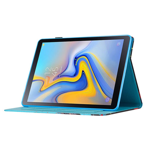 For Samsung Galaxy Tab A 10.5 (2018) T590 T595 Leather Case Card Slots Tablet Stand Cover