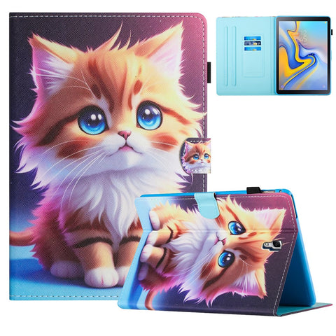 For Samsung Galaxy Tab A 10.5 (2018) T590 T595 Leather Case Card Slots Tablet Stand Cover