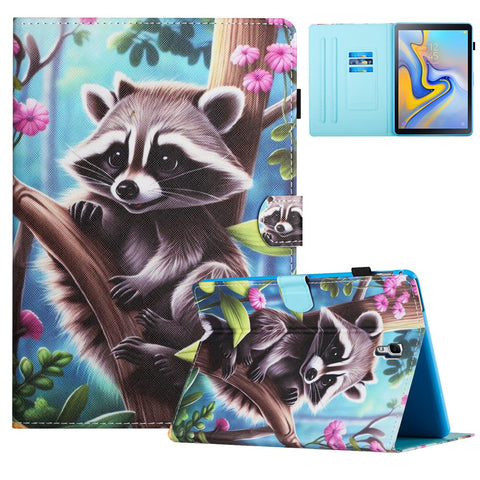 For Samsung Galaxy Tab A 10.5 (2018) T590 T595 Leather Case Card Slots Tablet Stand Cover