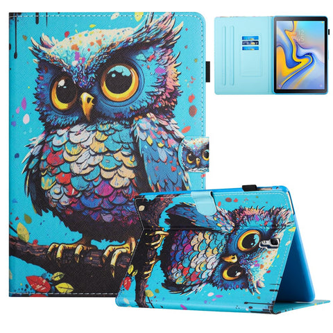 For Samsung Galaxy Tab A 10.5 (2018) T590 T595 Leather Case Card Slots Tablet Stand Cover