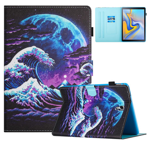 For Samsung Galaxy Tab A 10.5 (2018) T590 T595 Leather Case Card Slots Tablet Stand Cover