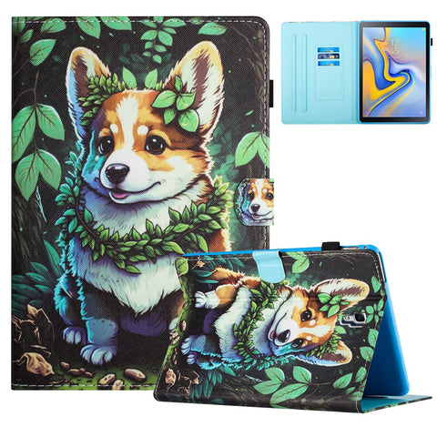 For Samsung Galaxy Tab A 10.5 (2018) T590 T595 Leather Case Card Slots Tablet Stand Cover