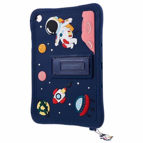 For Samsung Galaxy Tab A11+ / A9+ Case Astronaut Design Silicone + PC Tablet Kickstand Cover