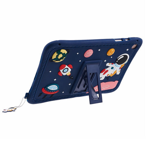 For Samsung Galaxy Tab A11+ / A9+ Case Astronaut Design Silicone + PC Tablet Kickstand Cover