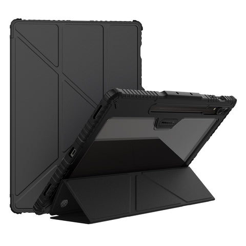 NILLKIN Bumper Leather Case Pro for Samsung Galaxy Tab S9 Ultra Protective Cover PU Leather Tablet Smart Shell