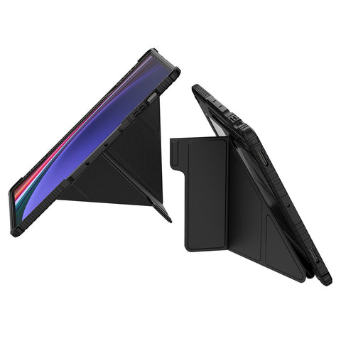 NILLKIN Bumper Leather Case Pro for Samsung Galaxy Tab S9 Ultra Protective Cover PU Leather Tablet Smart Shell