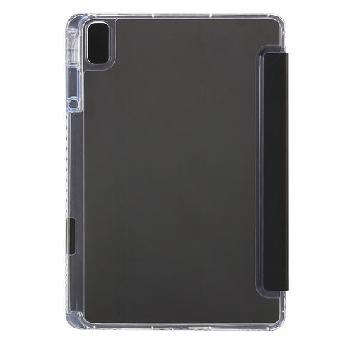 For Huawei MatePad 11 (2021) / (2023) Case Leather+TPU+Clear Acrylic Tri-fold Stand Cover