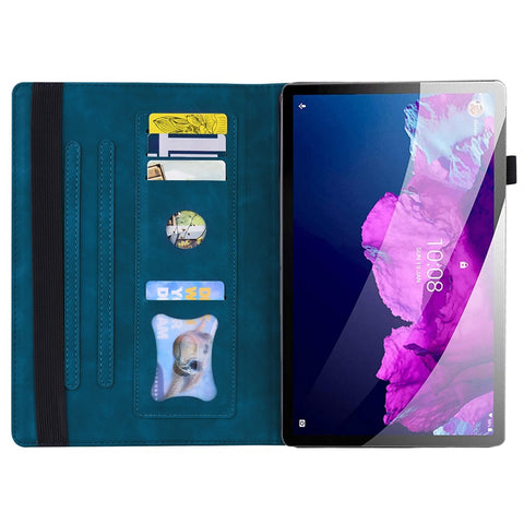For Lenovo Tab M10 5G Case Full Protection PU Leather Tablet Cover with Wallet Stand