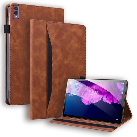 For Lenovo Tab M10 5G Case Full Protection PU Leather Tablet Cover with Wallet Stand