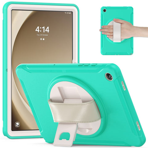 For Samsung Galaxy Tab A9+ Kickstand Back Cover PC+TPU Tablet Case