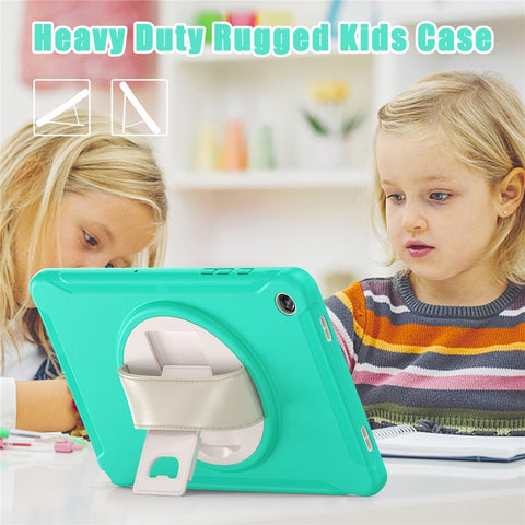 For Samsung Galaxy Tab A9+ Kickstand Back Cover PC+TPU Tablet Case