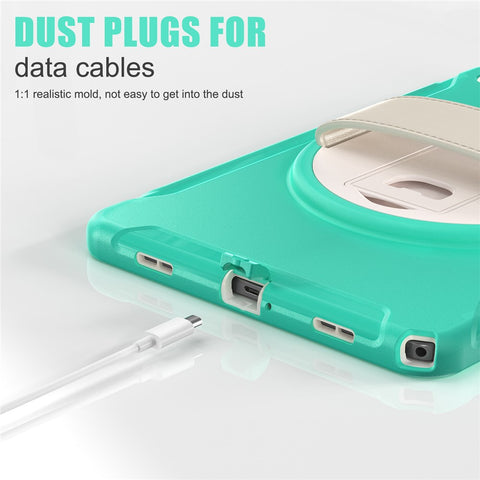 For Samsung Galaxy Tab A9+ Kickstand Back Cover PC+TPU Tablet Case