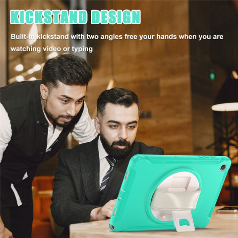 For Samsung Galaxy Tab A9+ Kickstand Back Cover PC+TPU Tablet Case