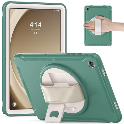 For Samsung Galaxy Tab A9+ Kickstand Back Cover PC+TPU Tablet Case