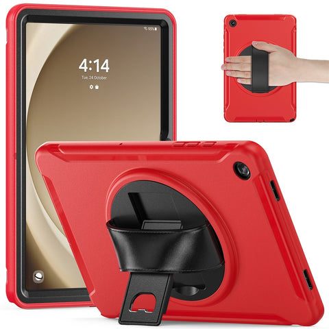 For Samsung Galaxy Tab A9+ Kickstand Back Cover PC+TPU Tablet Case