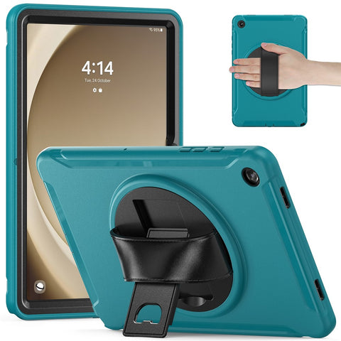 For Samsung Galaxy Tab A9+ Kickstand Back Cover PC+TPU Tablet Case