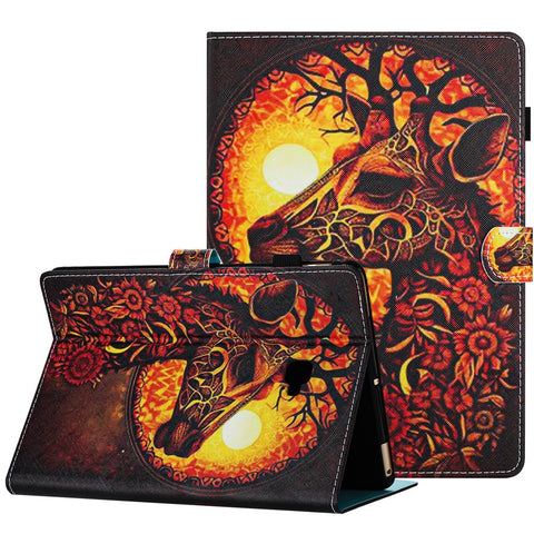 For Samsung Galaxy Tab A 10.1 (2016) T580 / T580 Case Pattern Printed Shockproof PU Leather Tablet Cover