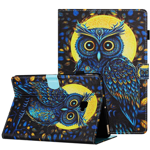 For Samsung Galaxy Tab A 10.1 (2016) T580 / T580 Case Pattern Printed Shockproof PU Leather Tablet Cover