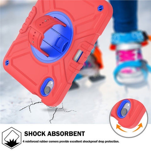 X-Shaped Series for iPad mini (2024) / mini (2021) Tablet Case Kickstand Rugged Cover with Shoulder Strap