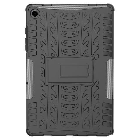 For Samsung Galaxy Tab A11+ / A9+ Tire Texture Case Shockproof TPU+PC Tablet Cover with Kickstand
